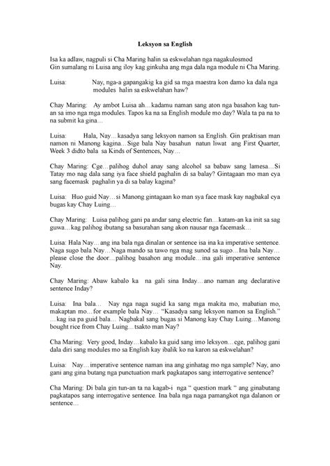 leksyon in english|Homepage .
